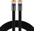 GE RG6 Coaxial Cable 100 ft - Quad Shielded In-Wall Coax