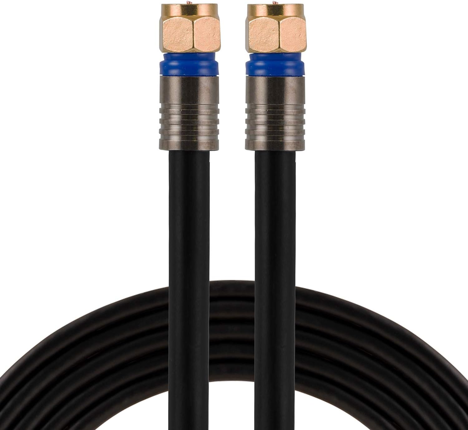 GE RG6 Coaxial Cable 100 ft for TV Antenna and Home Theater