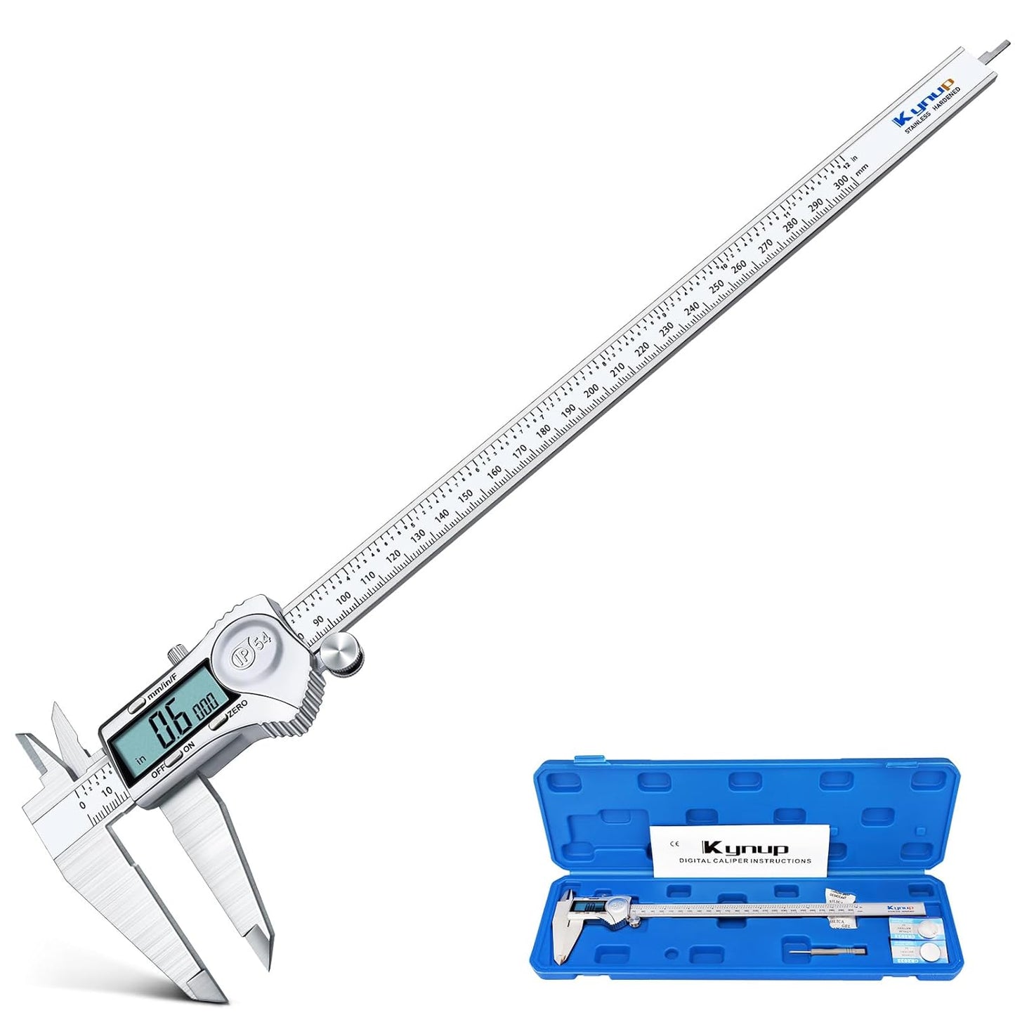 Kynup Digital Caliper 12 Inch Measuring Tool for Precision Tasks