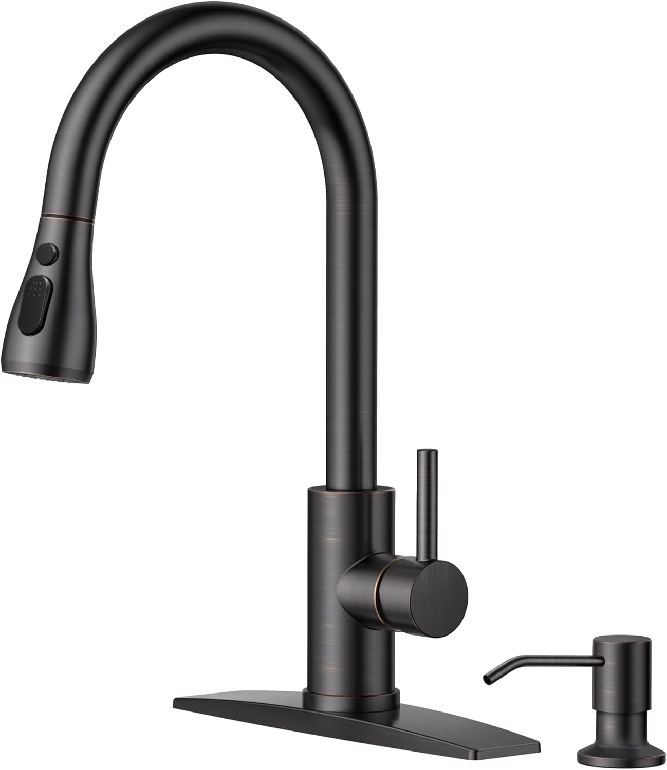 FORIOUS Kitchen Faucet with Soap Dispenser for Modern Homes