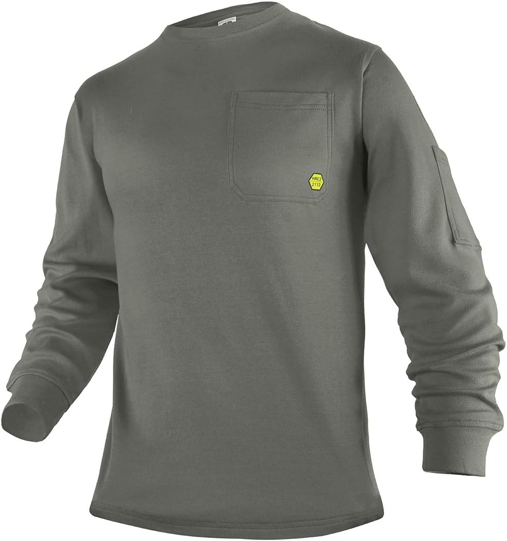 PTAHDUS FR Shirts for Men - Flame Resistant Long Sleeve Workwear