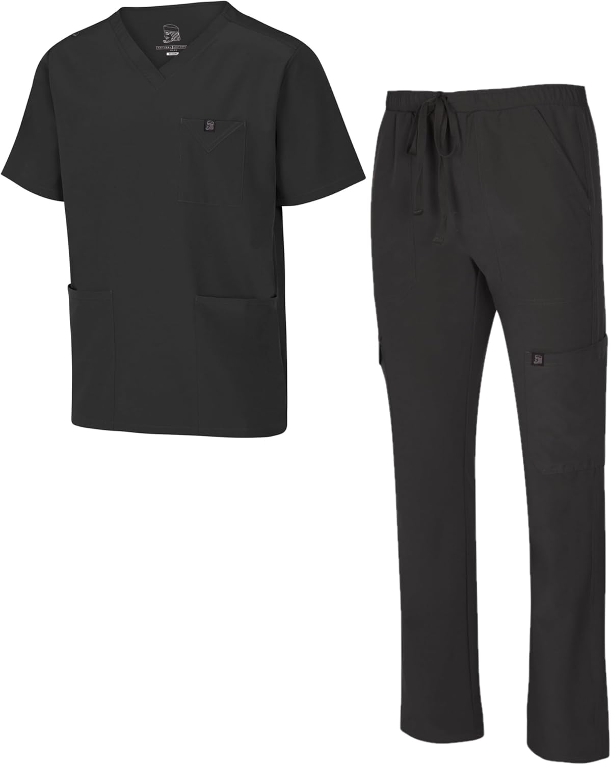 Natural Uniforms Mens Stretch Multi-Pocket Cargo Scrub Set Review