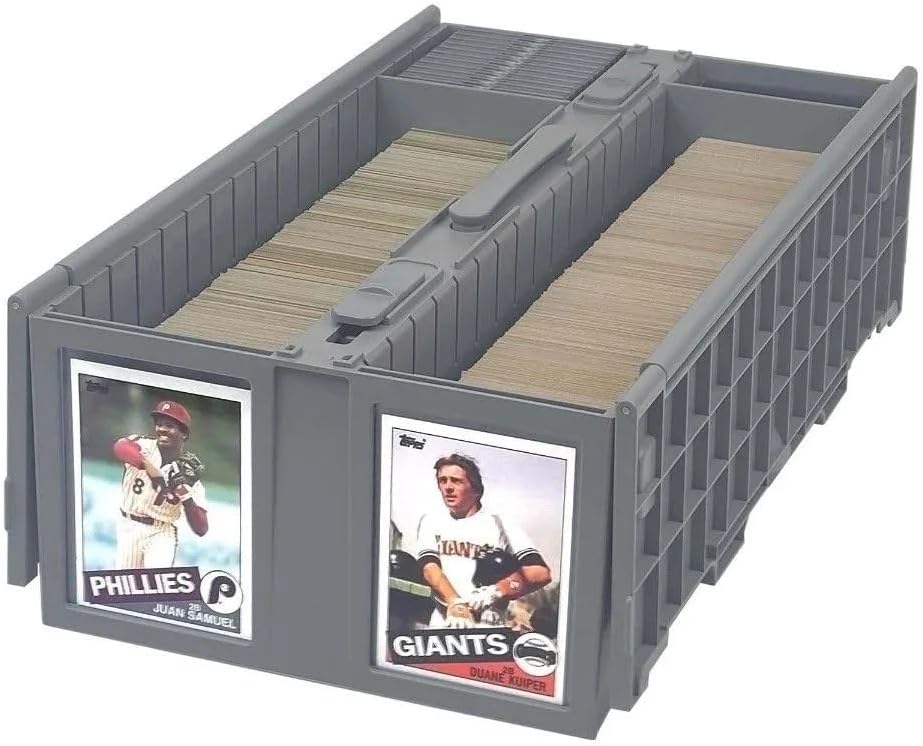 BCW Collectible Card Bin for 1600 Cards - Gray Storage Box