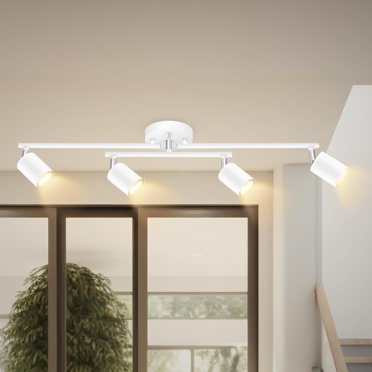 4 Light Track Lighting Kit for Modern Kitchen and Home Use