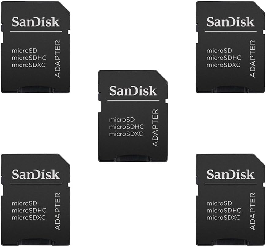 SanDisk 5-Pack MicroSD to SD Adapter - Expand Memory to 32GB