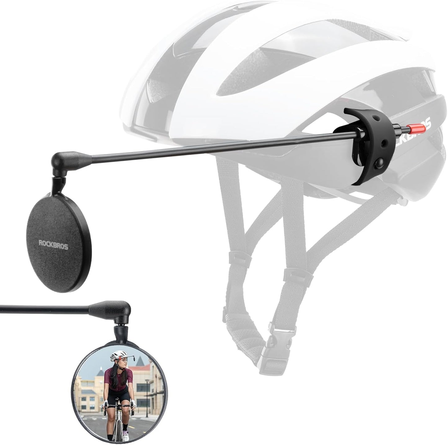 ROCKBROS Helmet Mirror: HD Vision & Flex Frame!