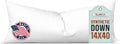 Pillowflex Synthetic Down Pillow Insert 14x40 - Ultra Soft Lumbar
