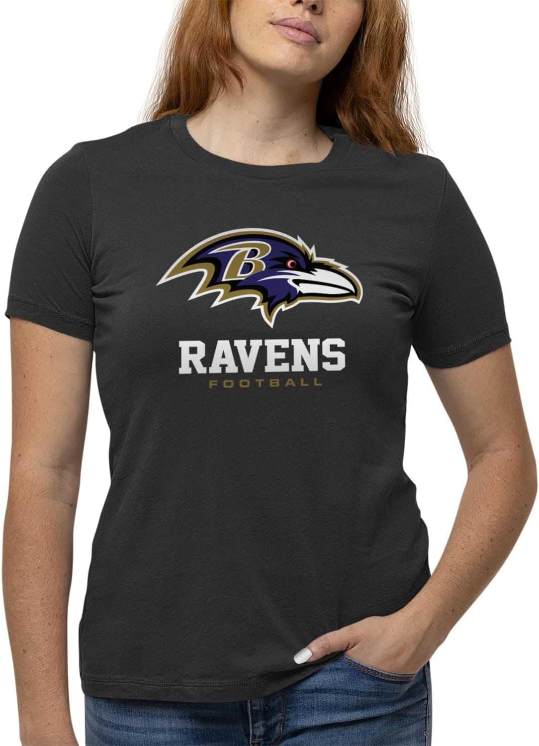 Baltimore Ravens Women's NFL Ultimate Fan Logo T-Shirt