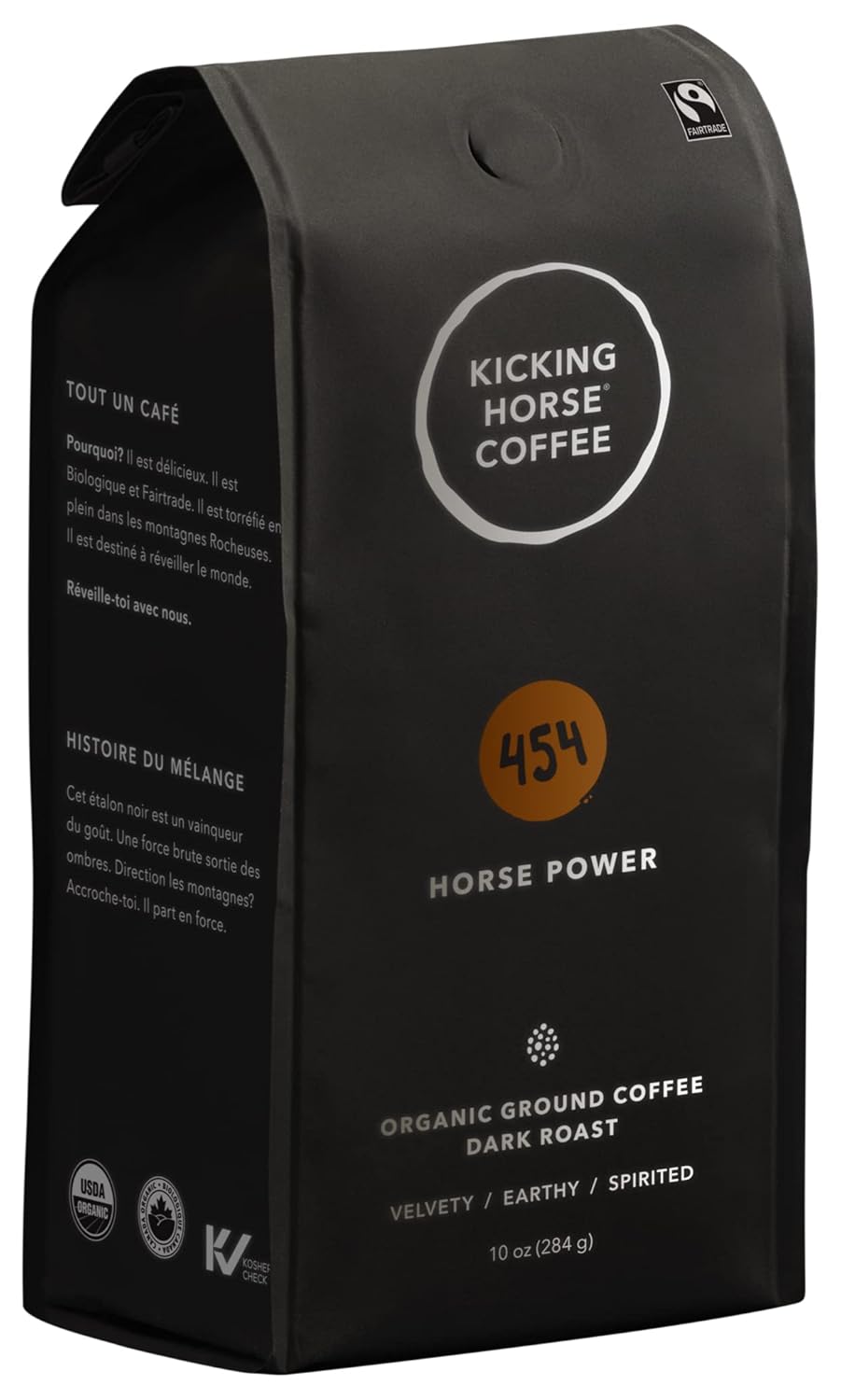 Kicking Horse 454 Horse Powder Ground Coffee - Bold Flavor!