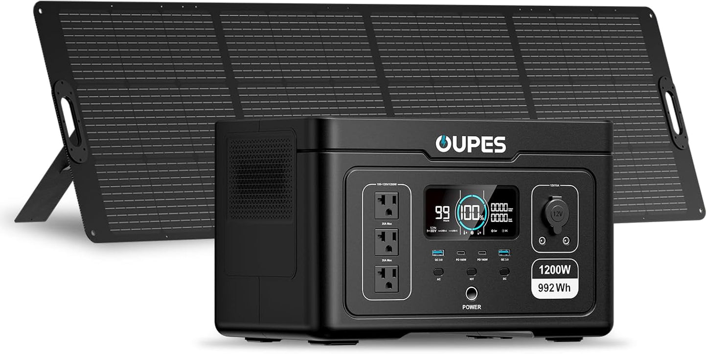 OUPES Exodus 1200 Solar Generator: Power Your Essentials Anywhere