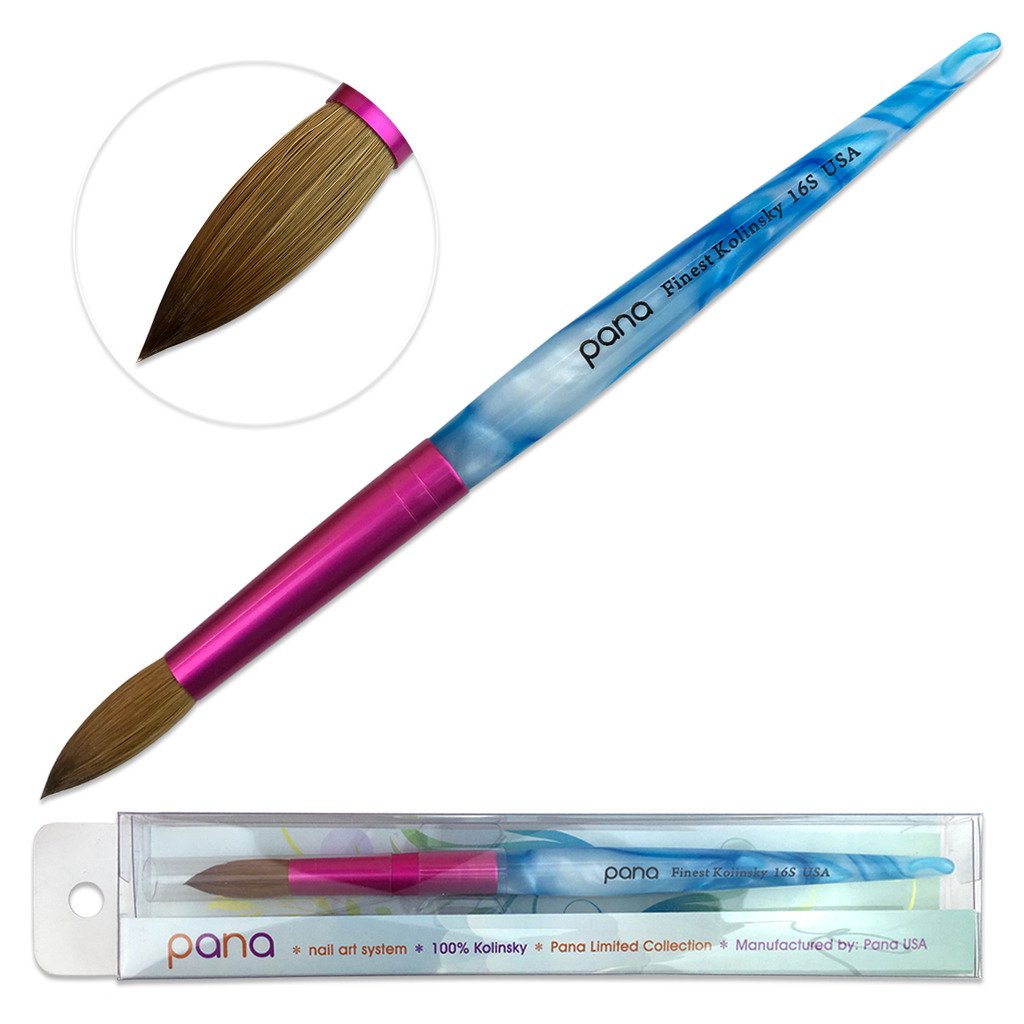 PANA USA Acrylic Nail Brush with Kolinsky Hair - Size 16