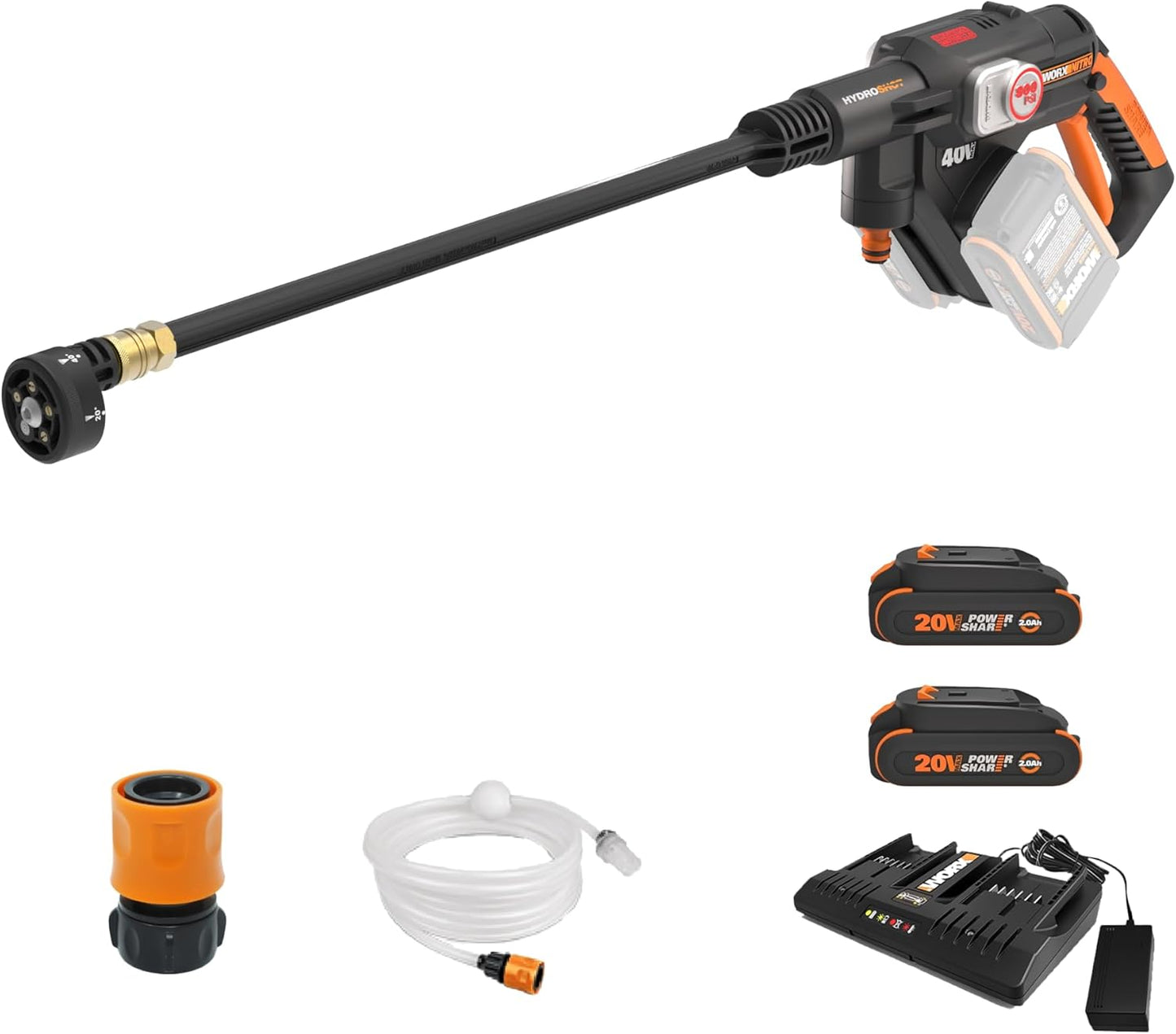 WORX 40V PowerShare Hydroshot: Portable Power Cleaner