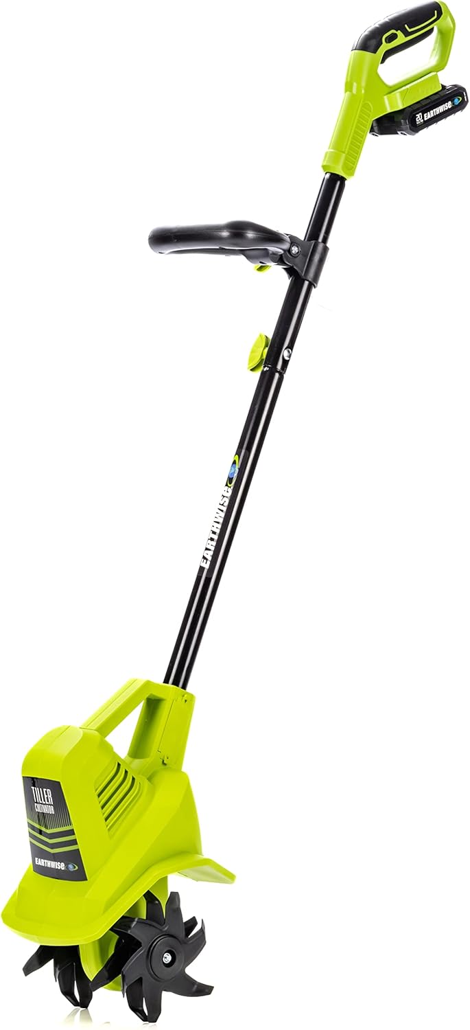 Earthwise 20-Volt Cordless Electric Garden Tiller Cultivator