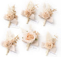 Ling's Moment Boutonniere Set of 6 for Men - Elegant Wedding Decor