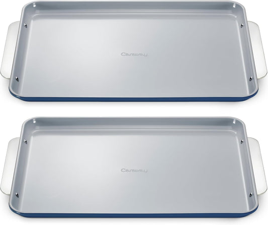 Caraway Non-Stick Ceramic Large Baking Sheet Duo for Perfect Baking