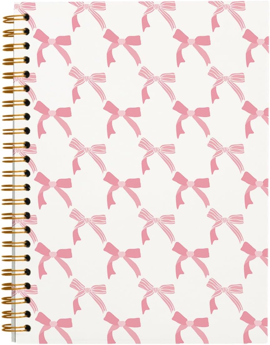 FLVGE Pink Bow Coquette Journal - Pretty & Practical Notebook