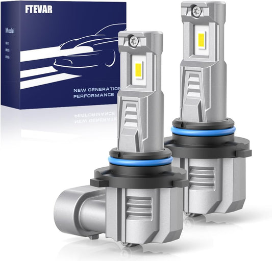 9005 Bulbs Super Bright Fanless Mini Size Pack of 2 for Safety