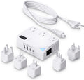 220 V to 110 V Travel Voltage Converter - Compact 250W Step-Down