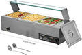 VEVOR Commercial Food Warmer 3-Pan Bain Marie - Fast, Even Heating