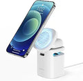 Magnetic Wireless Charger 2-in-1 Charging Station - Compact Fast