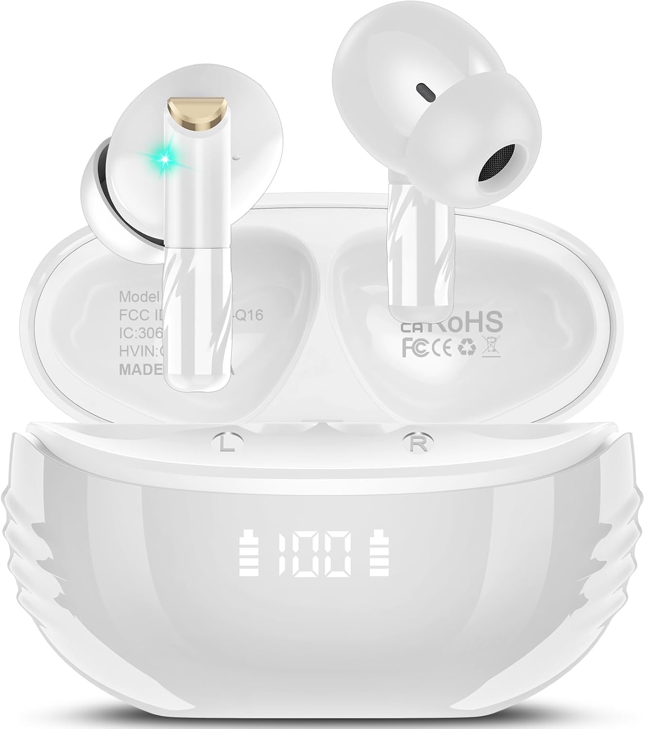 Conyat Wireless Earbuds: HiFi Stereo Bass, 48H Playback, IPX7 Waterproof