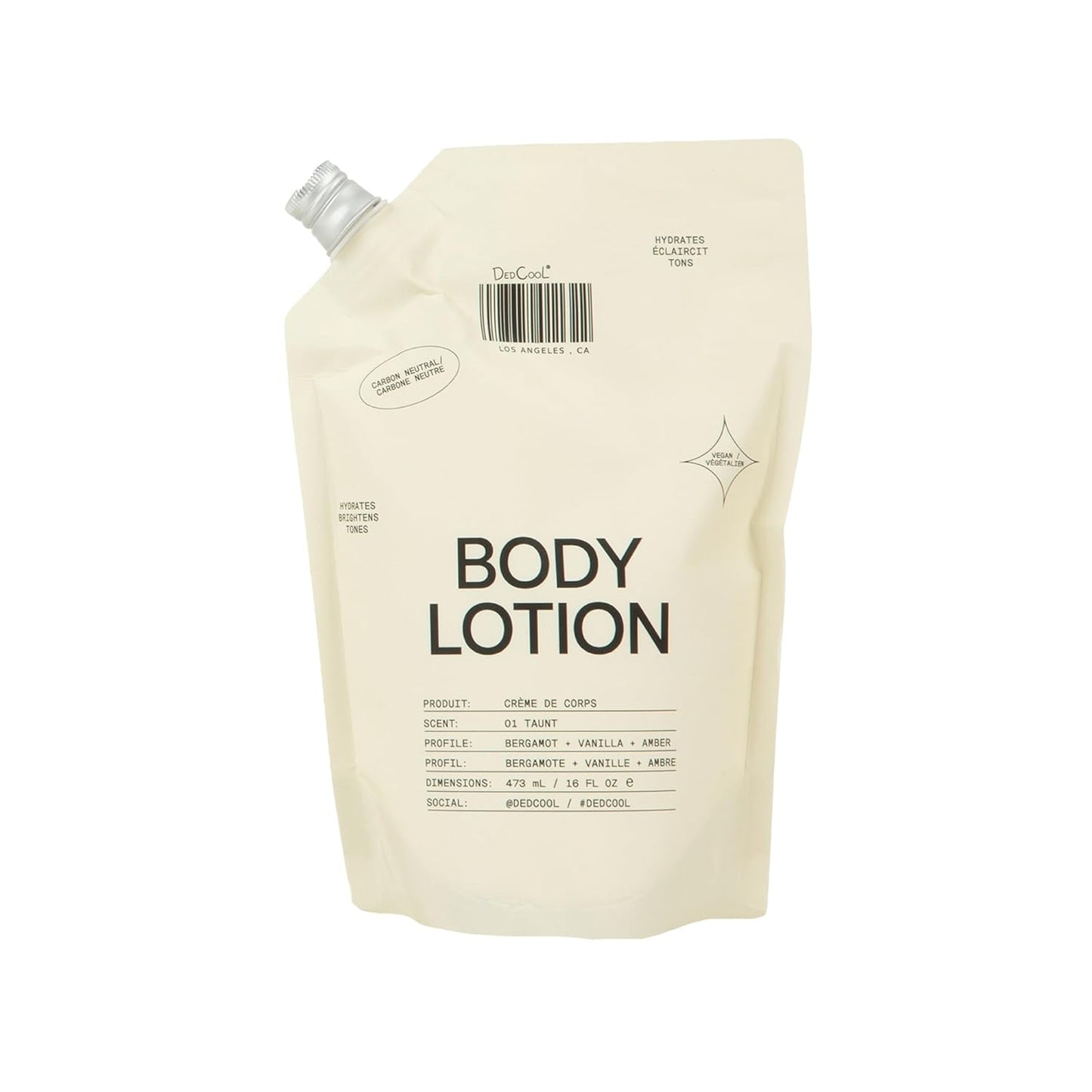 DedCool Body Lotion Refill Taunt Lightweight Hydrating Formula