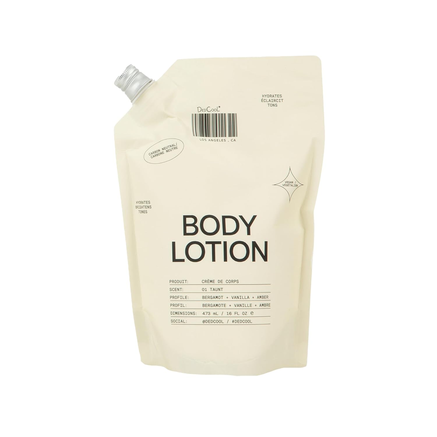 DedCool Body Lotion Refill Taunt Lightweight Hydrating Formula