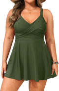 Aqua Eve Plus Size Swim Dress - Flattering Tummy Control Two Piece