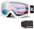 Karsaer Ski Goggles OTG 100% UV Protection - Anti-Fog Dual-Lens