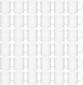 Sublimation Blanks Set of 36 White Ceramic Coffee Mugs - Versatile