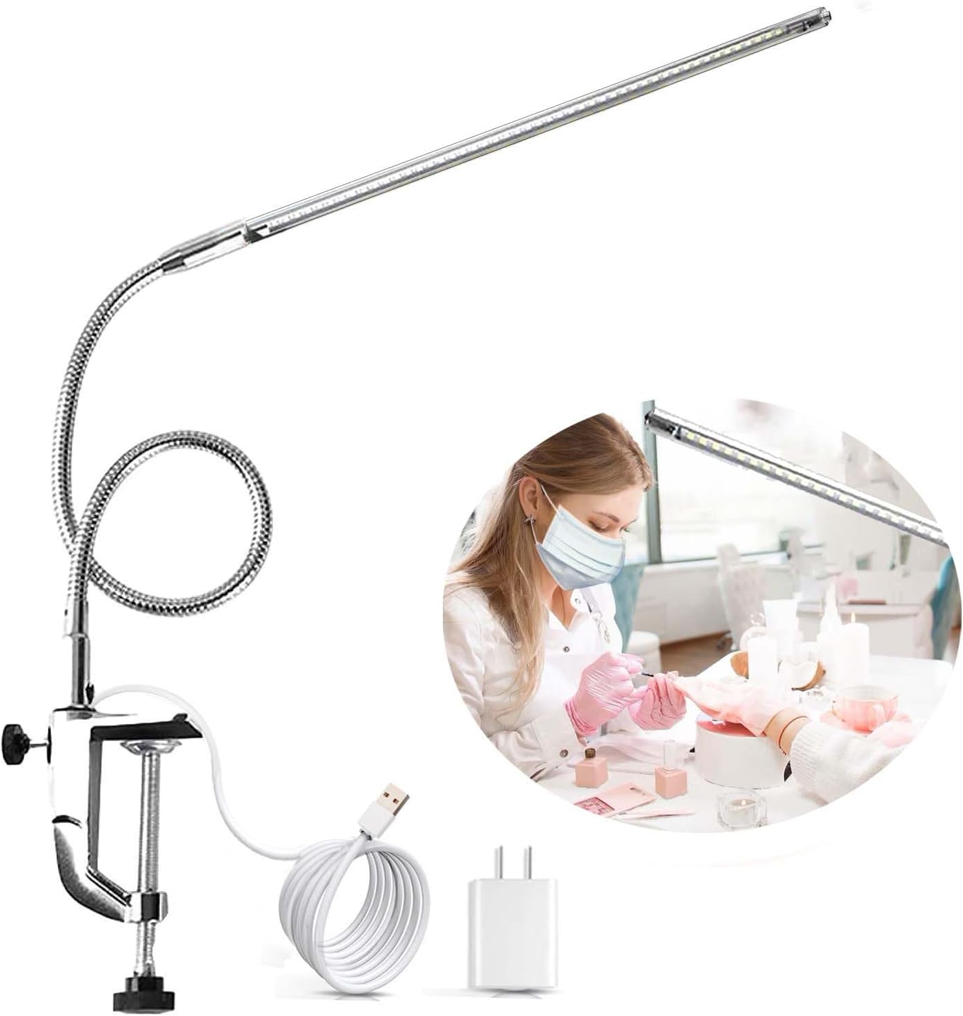 Brokimis Clamp Desk Light: Eye-friendly Illumination