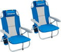 Low Beach Chairs Portable Folding Chair for Adults - Extra Wide High