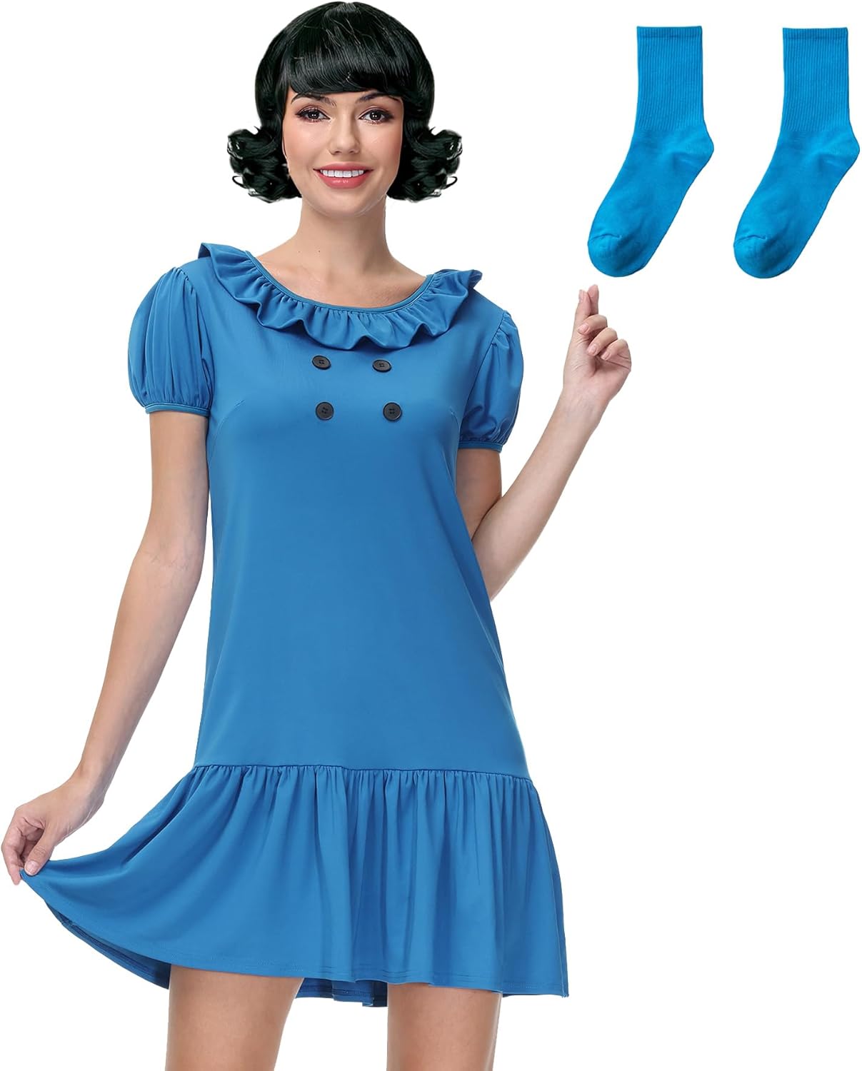 Maisolly Women's Halloween Costume Puff Sleeve Mini Dress Review