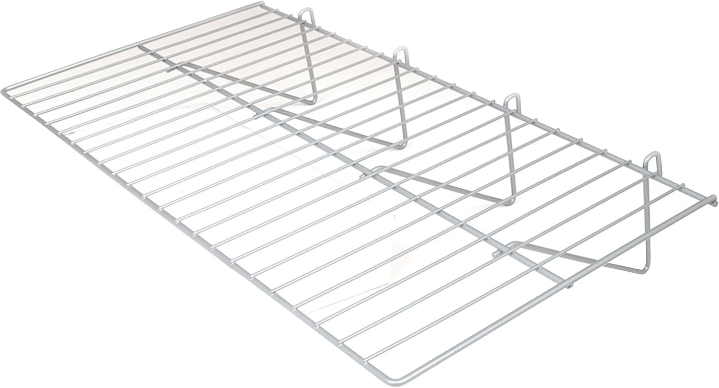 Econoco Deluxe 12in D x 23.5in W Straight Shelf for Grid Panel