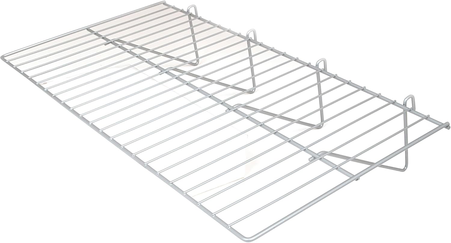 Econoco Deluxe 12in D x 23.5in W Straight Shelf for Grid Panel