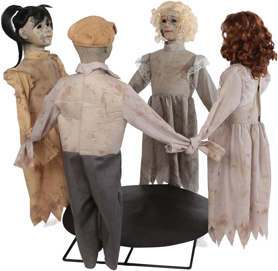 Animated Ring Around The Rosie Prop for Spooky Decor Fun