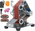 Mini Electric Belt Sander Knife-Sharpener - Small Bench Grinder Kit