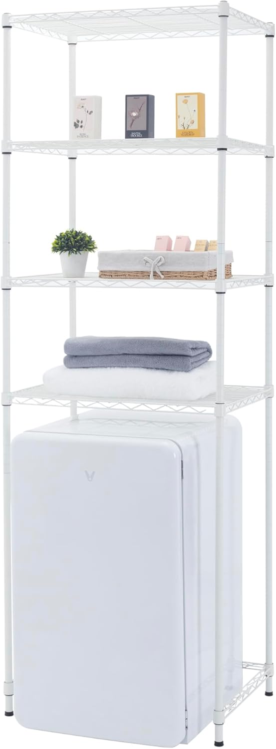 Adjustable 4-Tier Mini Fridge Shelf - Space Saver!