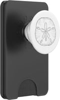Silver Sand dollar PopGrip PopSockets PopGrip - Nautical Cell Phone