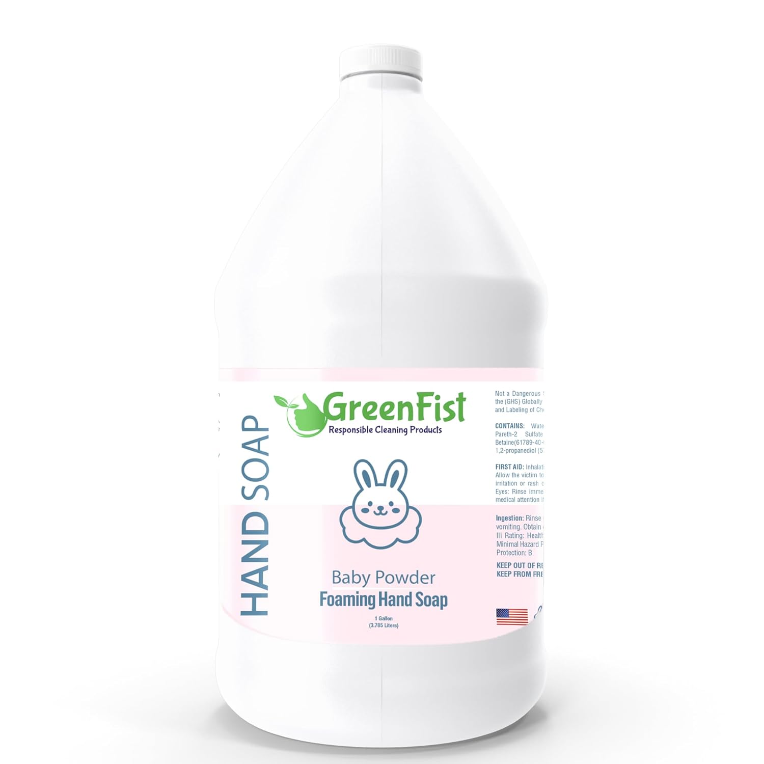 GreenFist Foaming Hand Soap Refills with Baby Powder Scent