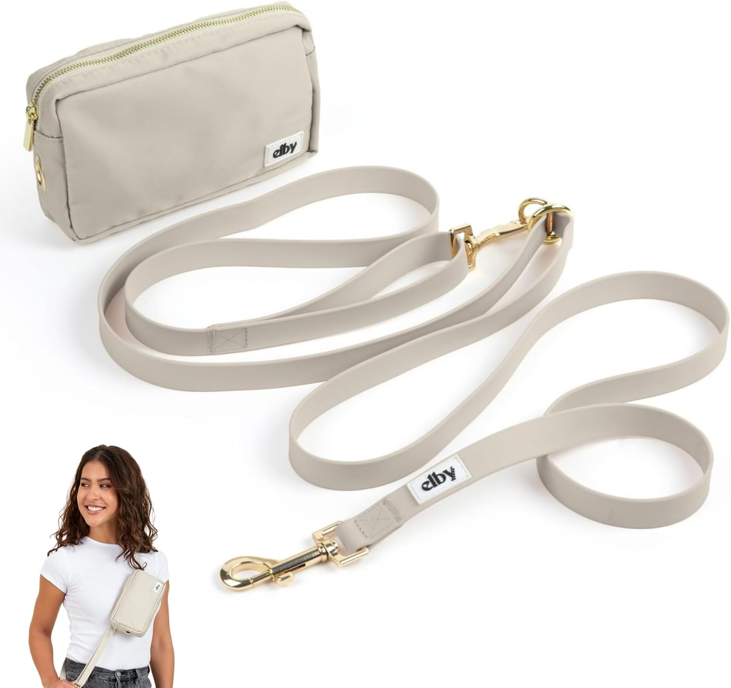 Hands Free Dog Leash with Treat Pouch for Easy Dog Walking