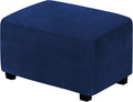 H.VERSAILTEX Real Velvet Plush Ottoman Slipcovers for Protection
