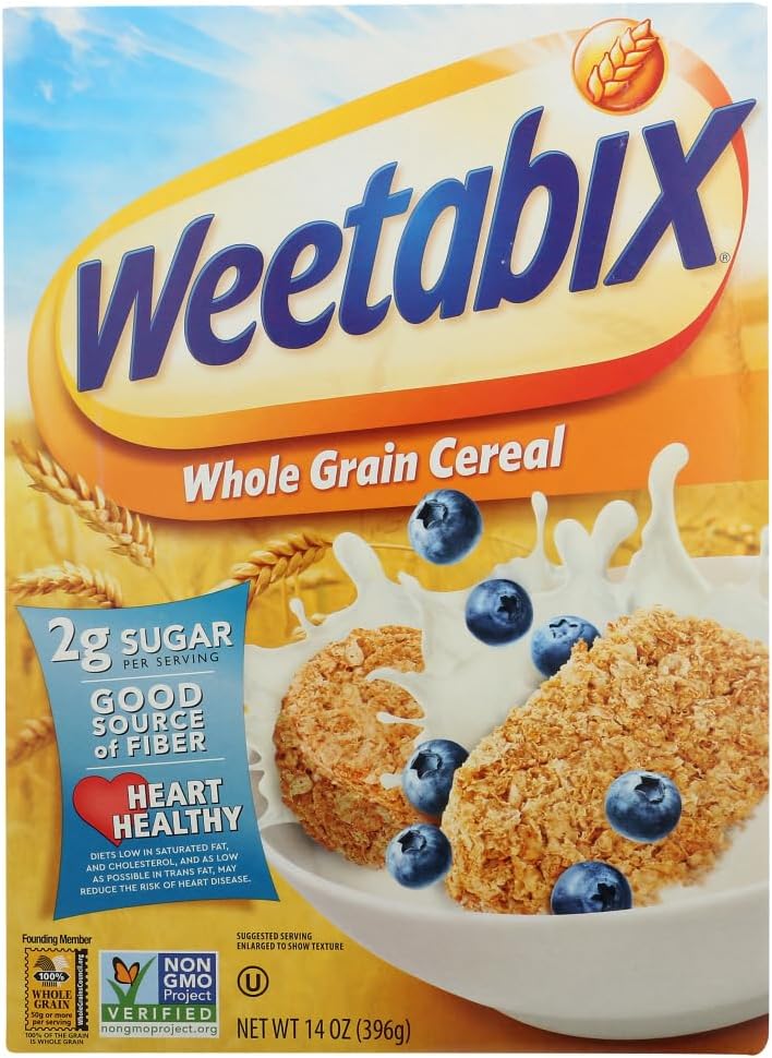 Weetabix Whole Grain Biscuits Cereal - 12 Pack of 14-Ounce Boxes