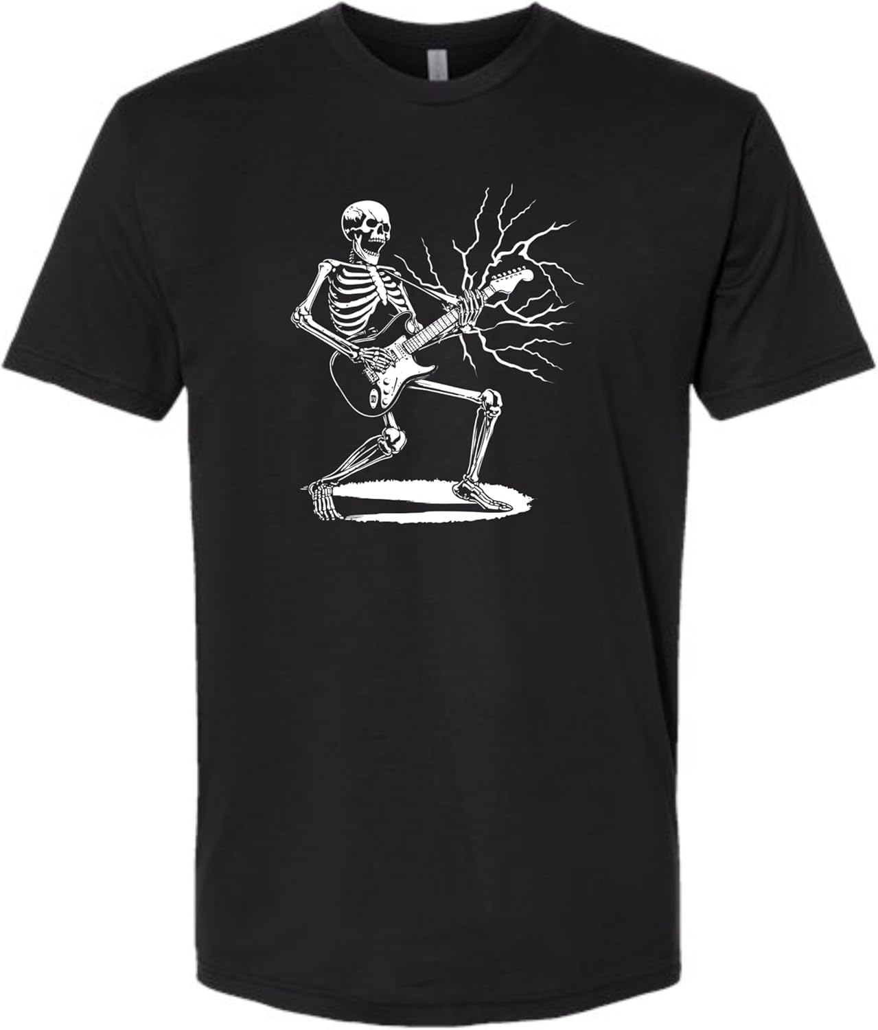 Rock & Roll Skeleton Guitar Band Tee