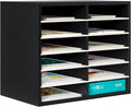PAG Countertop Mail Sorter Organizer, 12-Compartment Literature Rack