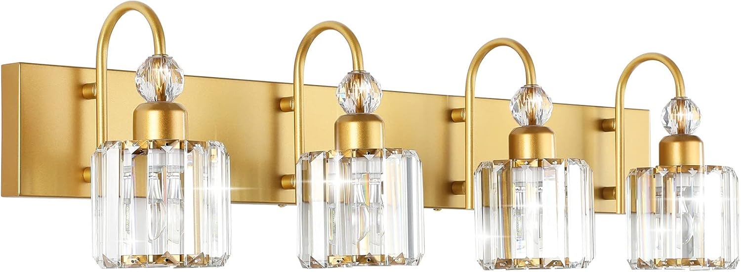 Modern Crystal Bathroom Vanity Lights for Elegant Home Decor