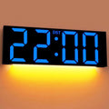 JALL 22in Large Digital Wall Clock - Big LED Display for Seniors