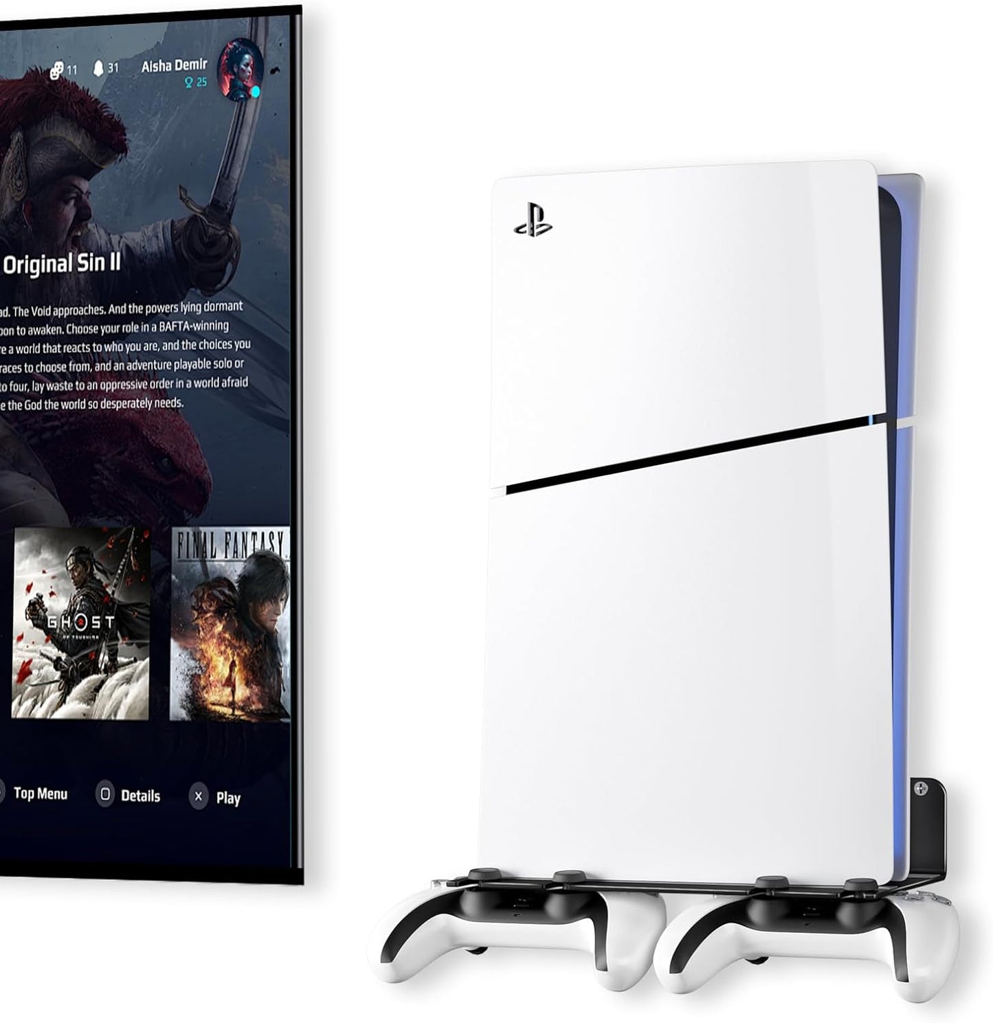 PS5 Wall Mount: Coolly Hold & Display