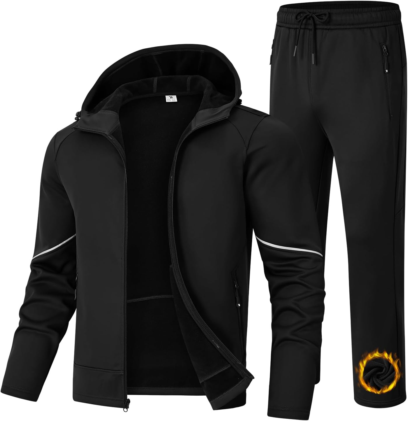 BGOWATU Men's Fleece Lined Tracksuits Set for Active Lifestyle