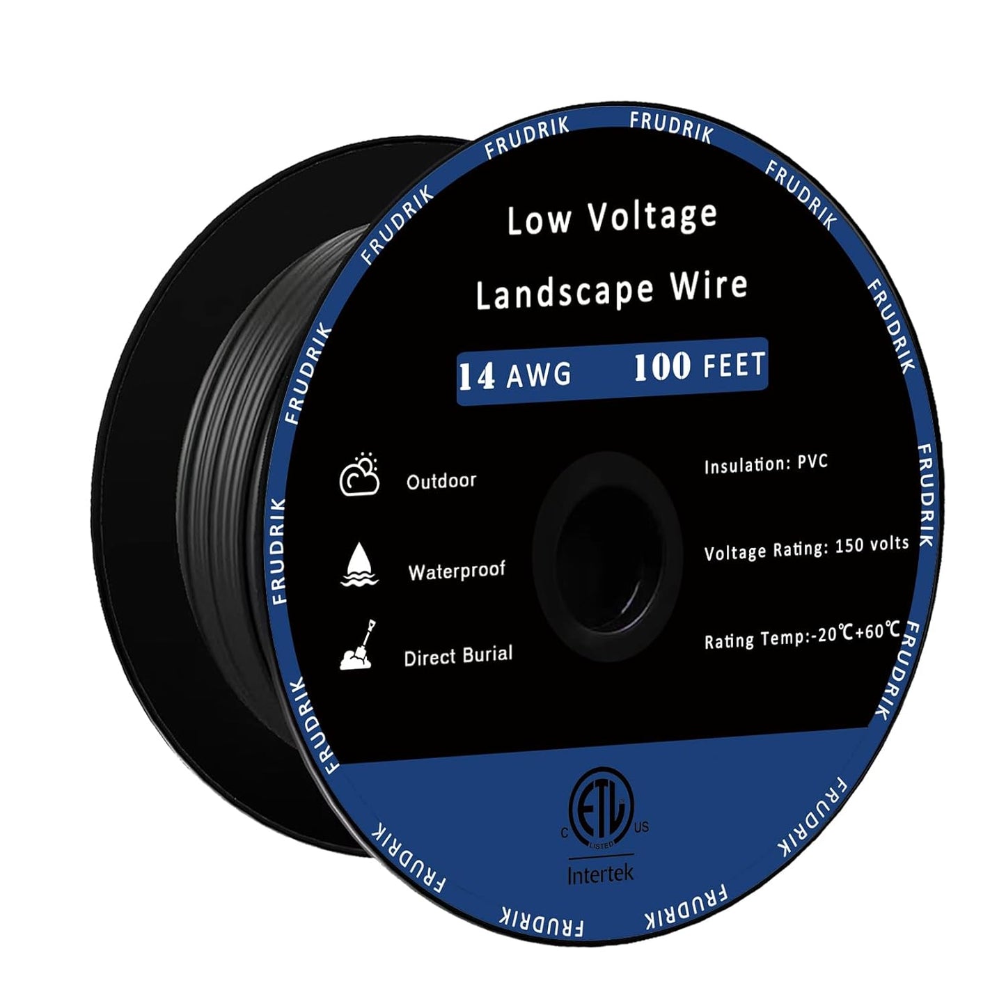 Low Voltage Landscape Lighting Wire for Outdoor Use - 100ft